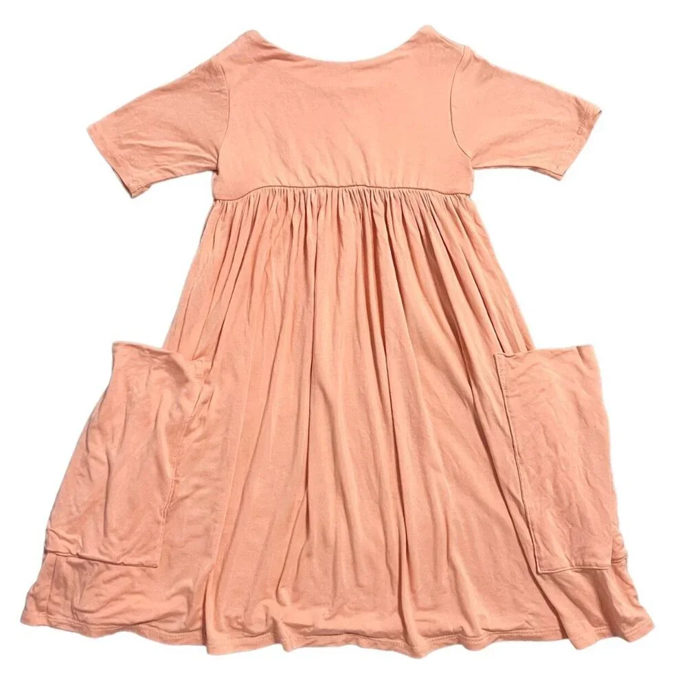 Remie Girl Sz 4 Peach Day Dress